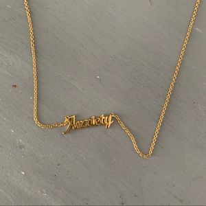Ban.do “anxiety” necklace, yellow gold